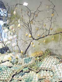 イースターエッグと飾り