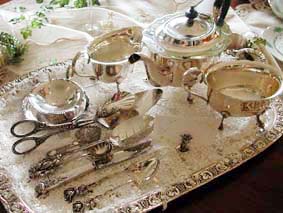 第2回美生活サロンシルバー茶器セッティング