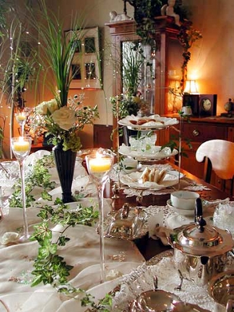 第2回美生活サロンアフタヌーンティーのテーブルセッティング