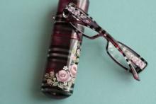 バラのトールペイント　シニアグラス